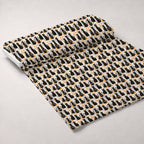 Harvest Maze Pattern 12 Fleece Fabric — fleece fabric unrolled bolt preview (mv-fleece-v1:bolt)
