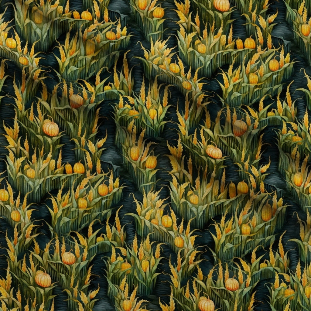 Harvest Maze Pattern 5 Fleece Fabric — fleece fabric folded close-up preview (mv-fleece-v1:lying)