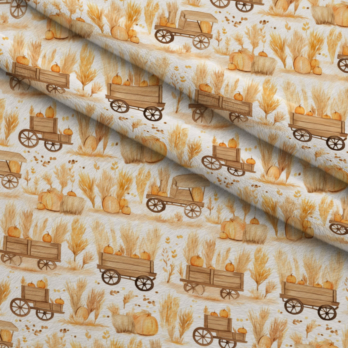 Harvest Maze Pattern 6 Fleece Fabric — fleece fabric folded close-up preview (mv-fleece-v1:lying)