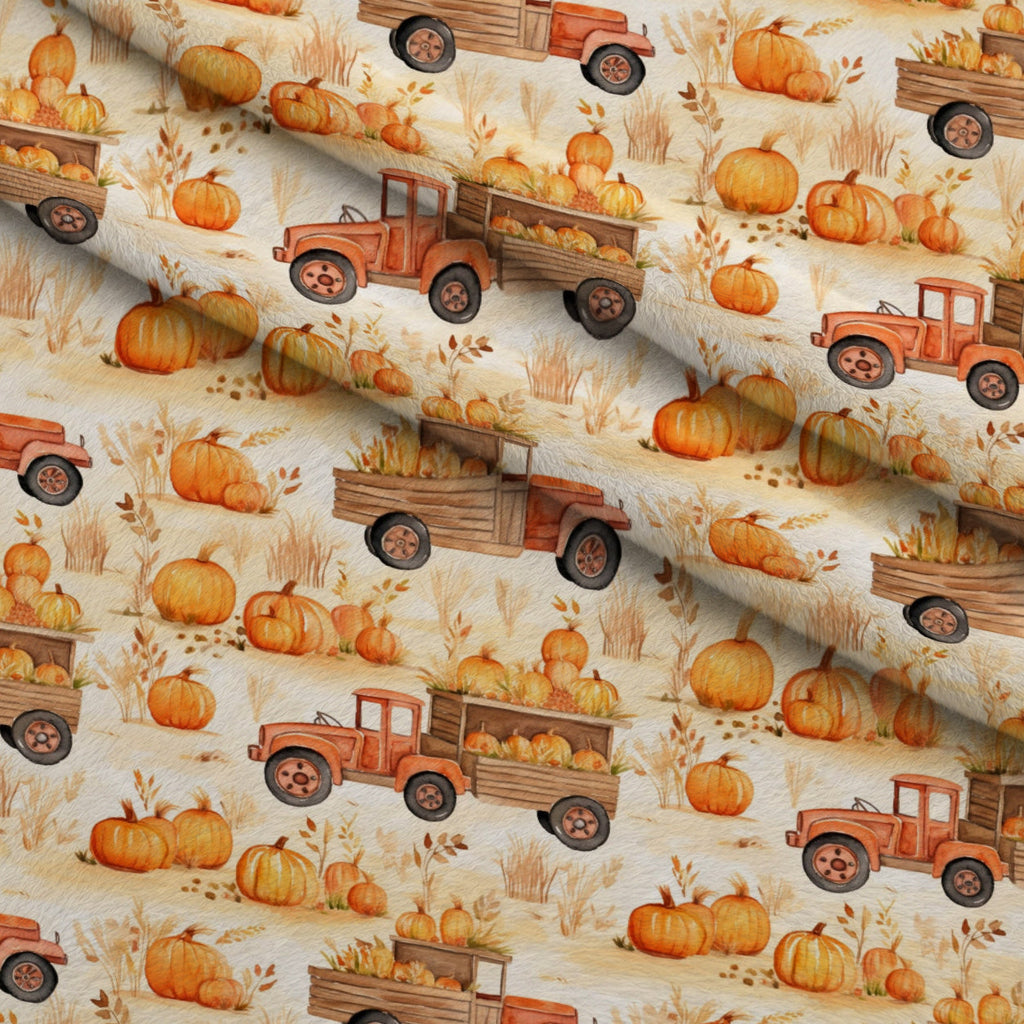 Harvest Maze Pattern 7 Fleece Fabric — fleece fabric folded close-up preview (mv-fleece-v1:lying)