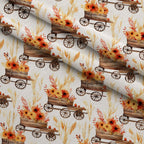 Harvest Maze Pattern 8 Fleece Fabric — fleece fabric folded close-up preview (mv-fleece-v1:lying)
