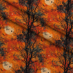 Harvest Moon Branches Pattern 4 Fleece Fabric — fleece fabric folded close-up preview (mv-fleece-v1:lying)