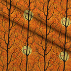 Harvest Moon Branches Pattern 7 Fleece Fabric — fleece fabric folded close-up preview (mv-fleece-v1:lying)