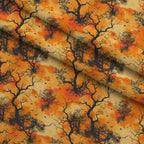 Harvest Moon Branches Pattern 9 Fleece Fabric — fleece fabric folded close-up preview (mv-fleece-v1:lying)