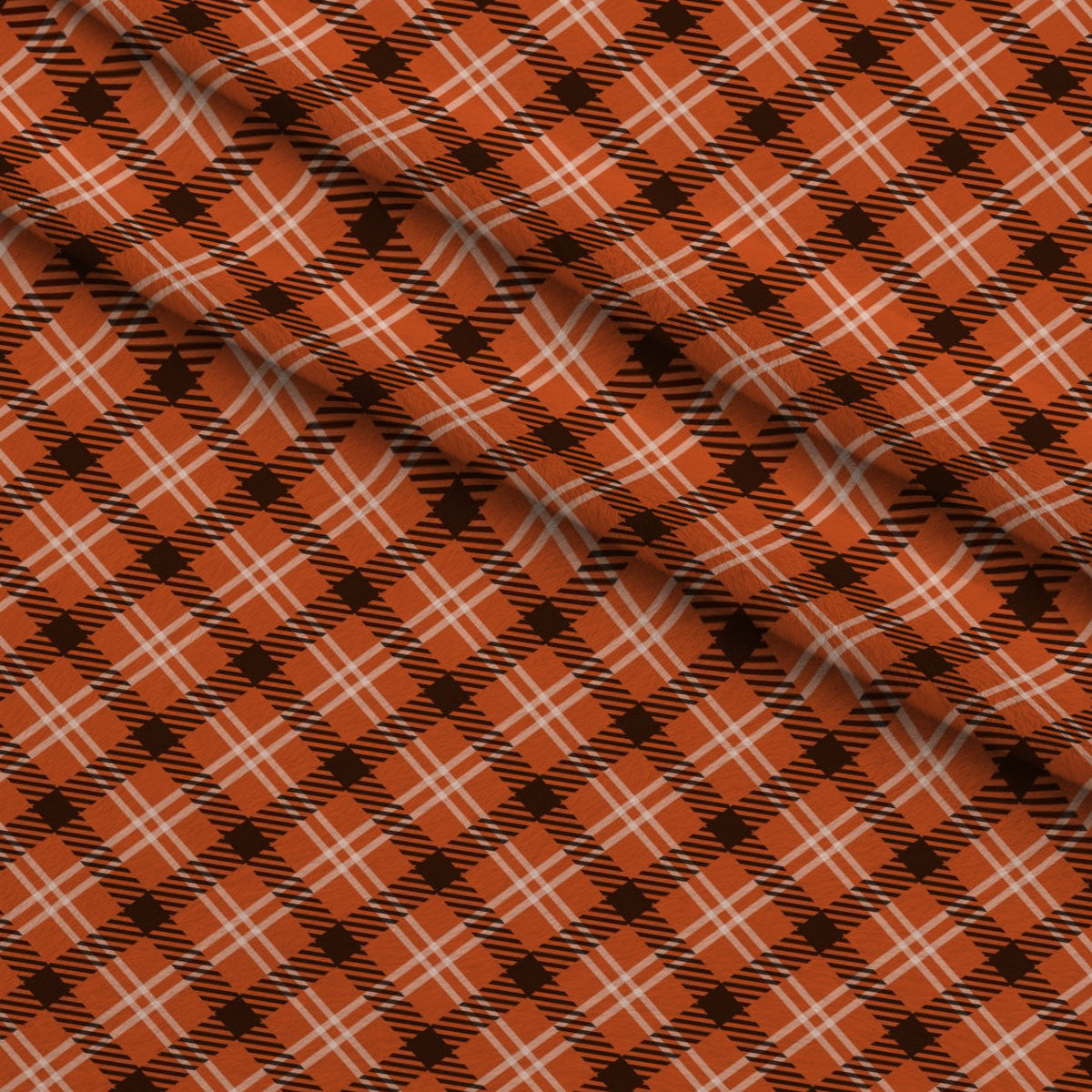 Harvest Tartan Pattern 17 Fleece Fabric — fleece fabric folded close-up preview (mv-fleece-v1:lying)