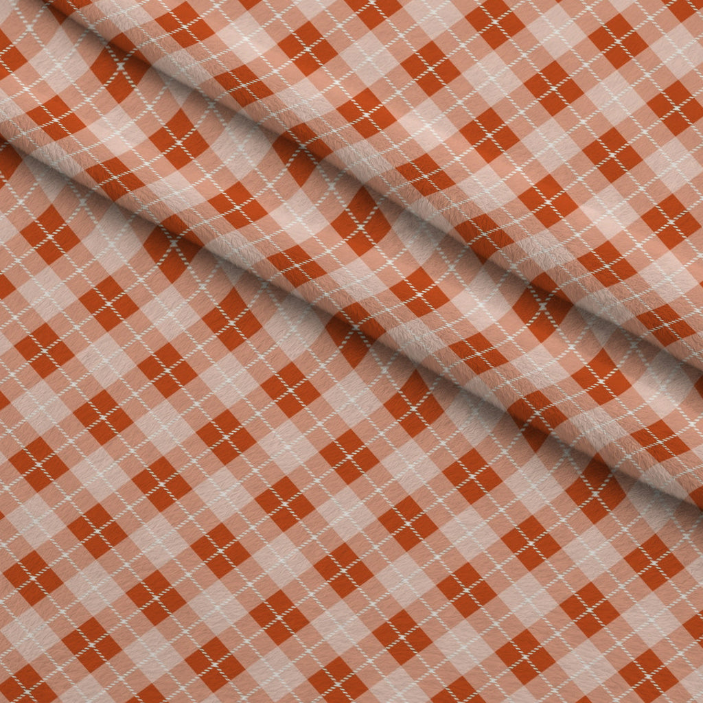 Harvest Tartan Pattern 5 Fleece Fabric — fleece fabric folded close-up preview (mv-fleece-v1:lying)