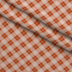 Harvest Tartan Pattern 5 Fleece Fabric — fleece fabric folded close-up preview (mv-fleece-v1:lying)