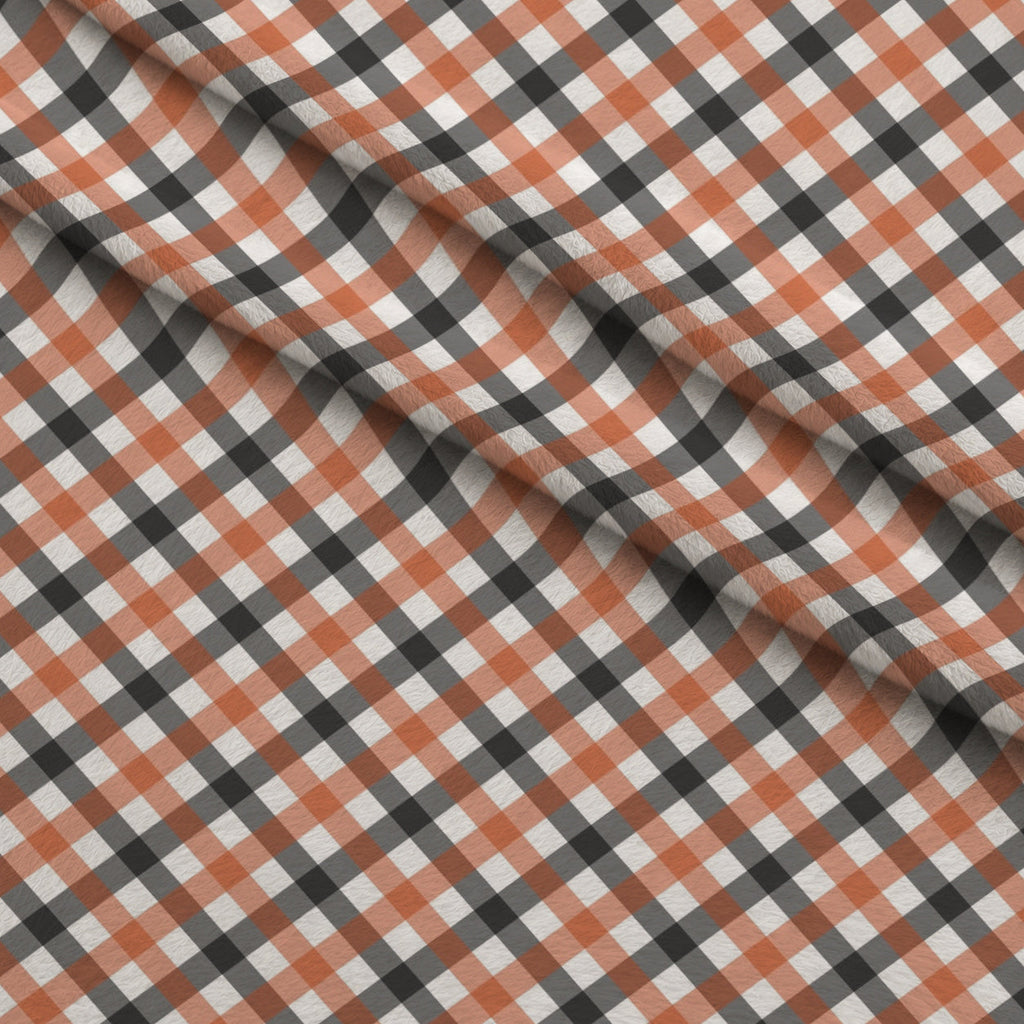 Harvest Tartan Pattern 9 Fleece Fabric — fleece fabric folded close-up preview (mv-fleece-v1:lying)