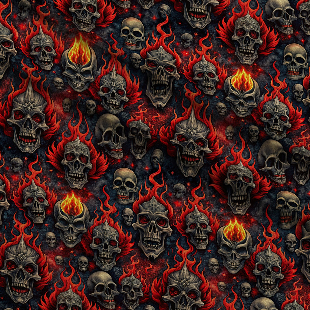Heavy Metal Pattern 2 Fleece Fabric — fleece fabric folded close-up preview (mv-fleece-v1:lying)