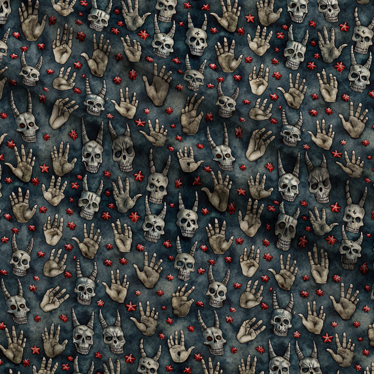 Heavy Metal Pattern 3 Fleece Fabric — fleece fabric folded close-up preview (mv-fleece-v1:lying)