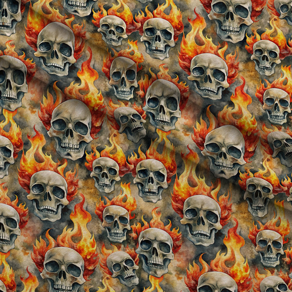 Heavy Metal Pattern 31 Fleece Fabric — fleece fabric folded close-up preview (mv-fleece-v1:lying)