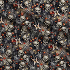 Heavy Metal Pattern 34 Fleece Fabric — fleece fabric folded close-up preview (mv-fleece-v1:lying)