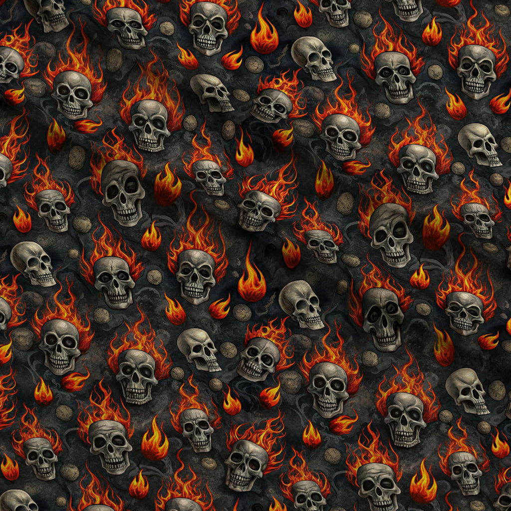 Heavy Metal Pattern 9 Fleece Fabric — fleece fabric folded close-up preview (mv-fleece-v1:lying)