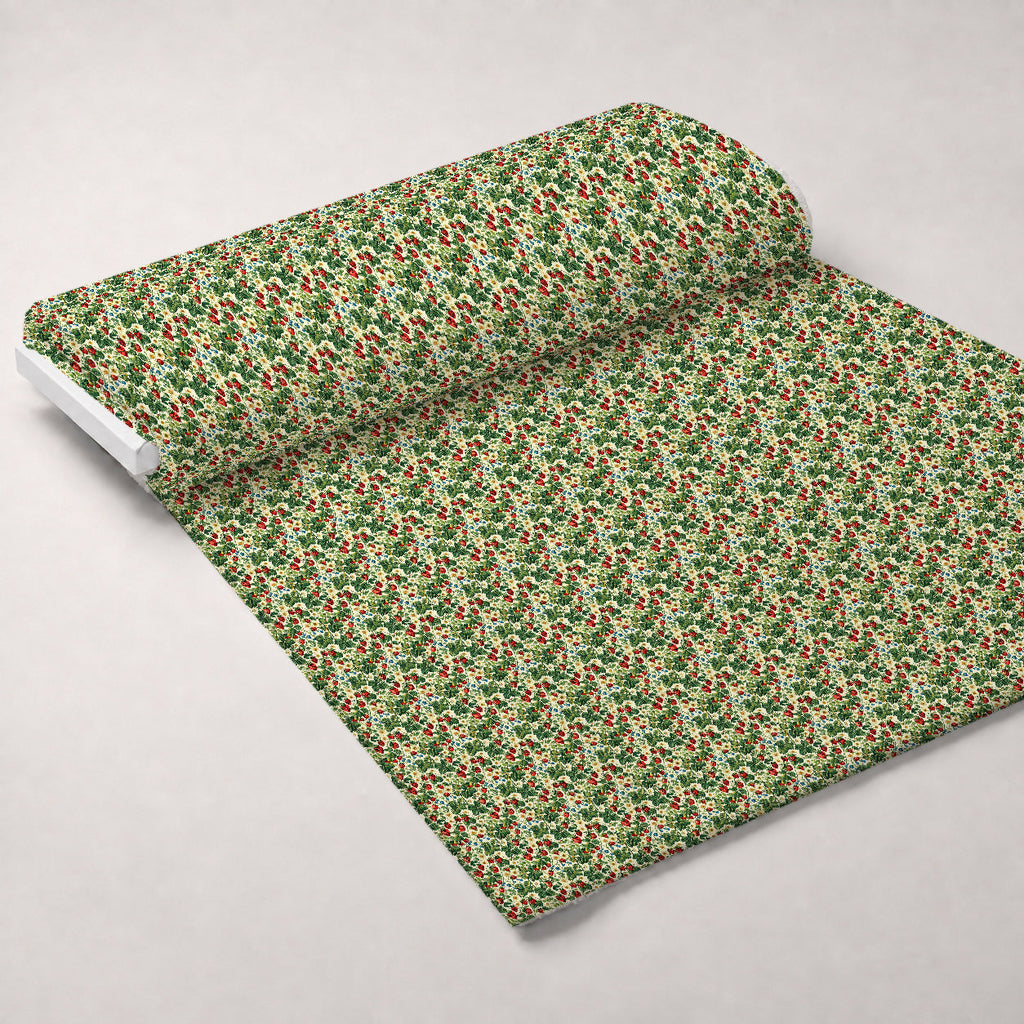 Heirloom Berry Patch Pattern 11 Fleece Fabric — fleece fabric unrolled bolt preview (mv-fleece-v1:bolt)