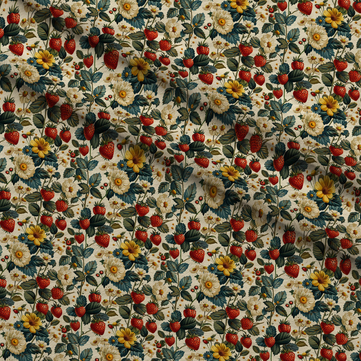 Heirloom Berry Patch Pattern 12 Fleece Fabric — fleece fabric folded close-up preview (mv-fleece-v1:lying)