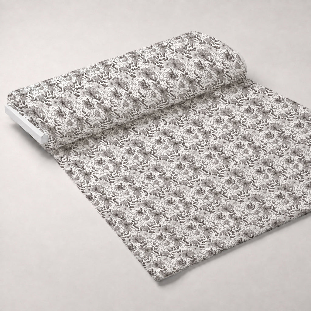 Heirloom Blooms Pattern 6 Fleece Fabric — fleece fabric unrolled bolt preview (mv-fleece-v1:bolt)
