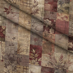 Heirloom Collage Pattern 2 Fleece Fabric — fleece fabric folded close-up preview (mv-fleece-v1:lying)