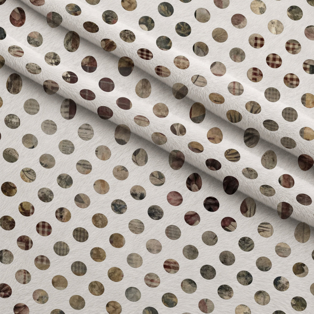 Heirloom Collage Pattern 21 Fleece Fabric — fleece fabric folded close-up preview (mv-fleece-v1:lying)