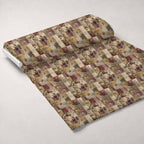 Heirloom Collage Pattern 3 Fleece Fabric — fleece fabric unrolled bolt preview (mv-fleece-v1:bolt)