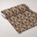 Heirloom Collage Pattern 9 Fleece Fabric — fleece fabric unrolled bolt preview (mv-fleece-v1:bolt)