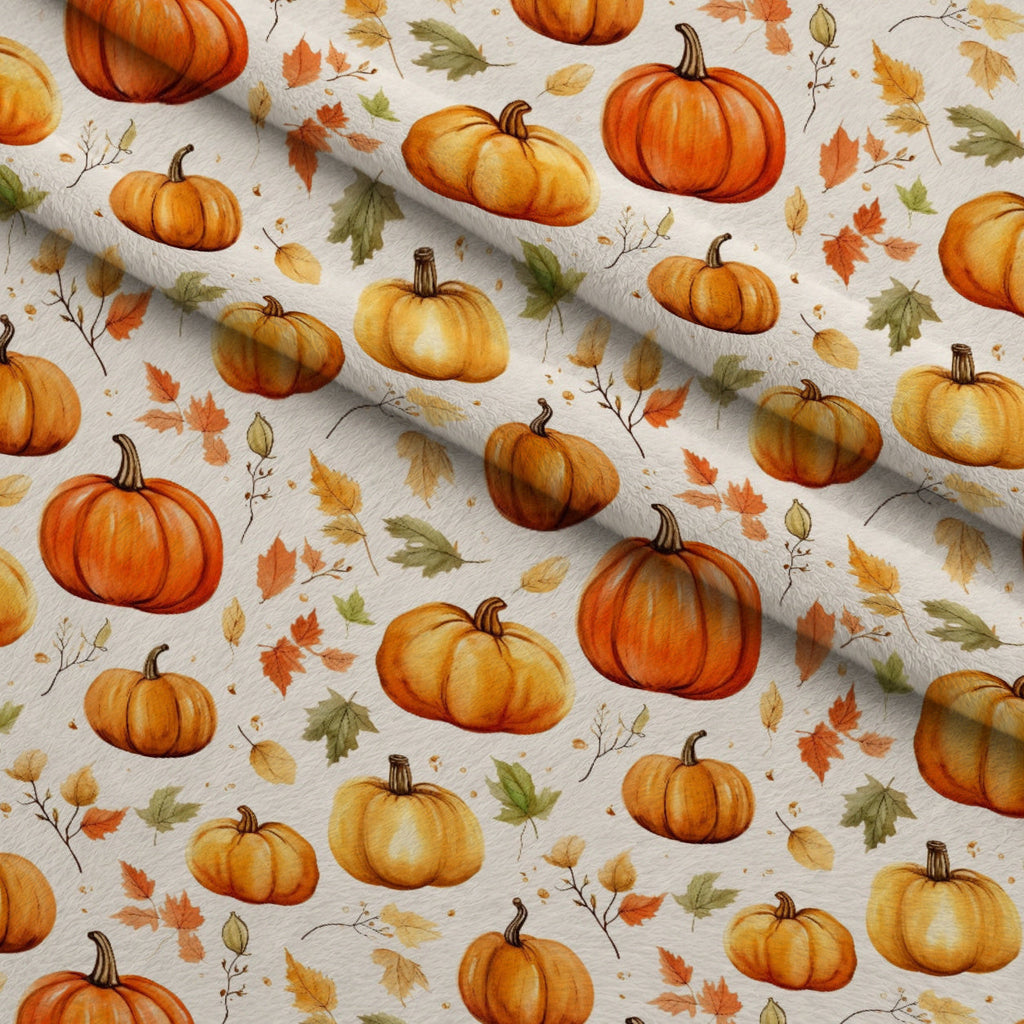 Heirloom Harvest Pattern 10 Fleece Fabric — fleece fabric folded close-up preview (mv-fleece-v1:lying)