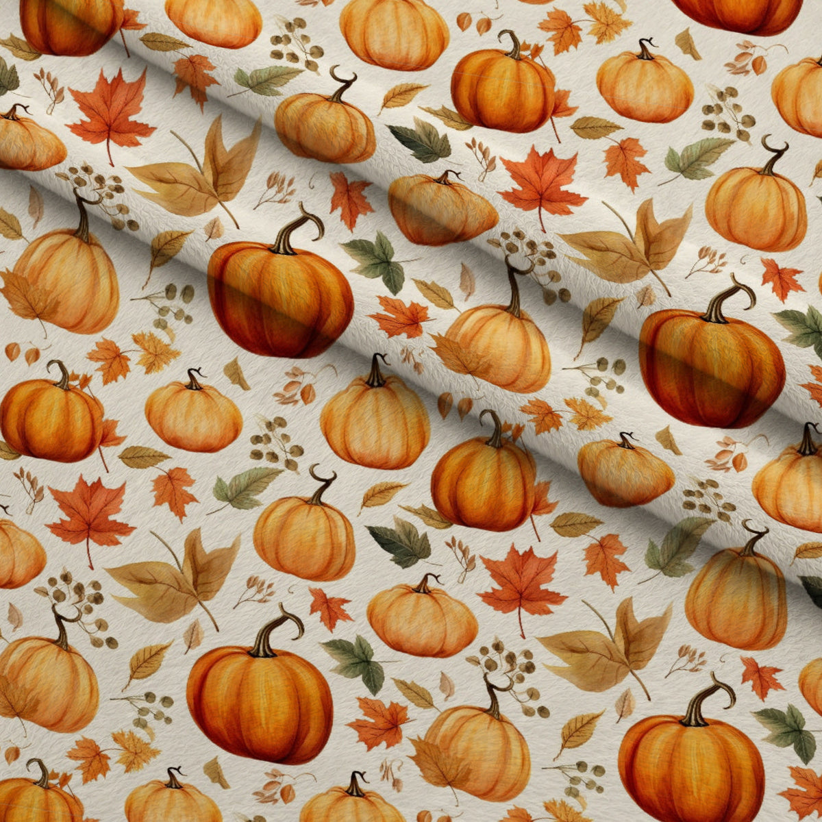 Heirloom Harvest Pattern 16 Fleece Fabric — fleece fabric folded close-up preview (mv-fleece-v1:lying)