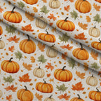 Heirloom Harvest Pattern 2 Fleece Fabric — fleece fabric folded close-up preview (mv-fleece-v1:lying)