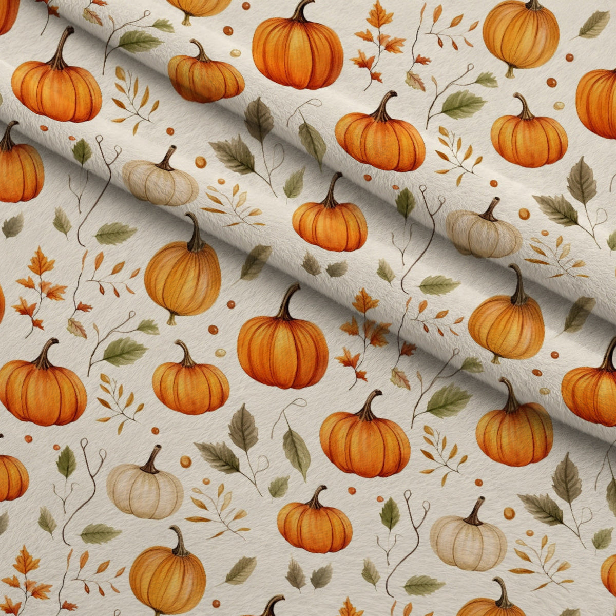 Heirloom Harvest Pattern 4 Fleece Fabric — fleece fabric folded close-up preview (mv-fleece-v1:lying)