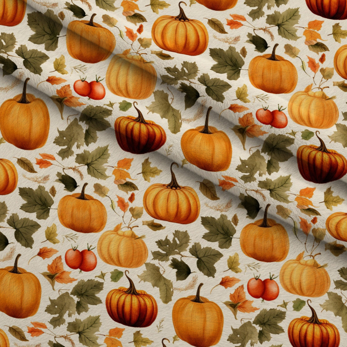 Heirloom Harvest Pattern 6 Fleece Fabric — fleece fabric folded close-up preview (mv-fleece-v1:lying)