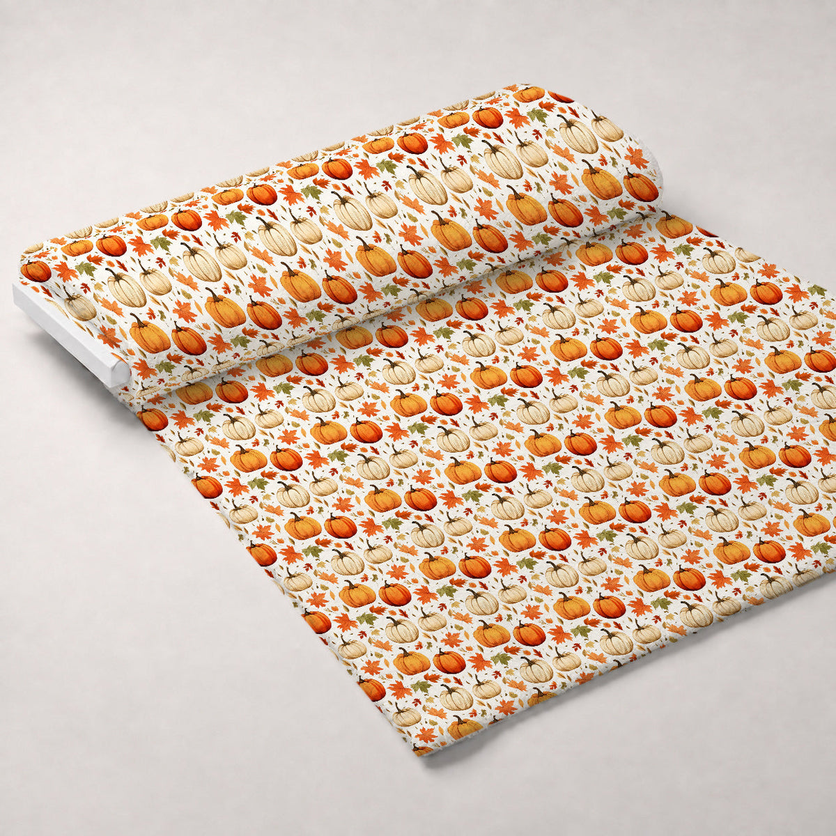 Heirloom Harvest Pattern 8 Fleece Fabric — fleece fabric unrolled bolt preview (mv-fleece-v1:bolt)