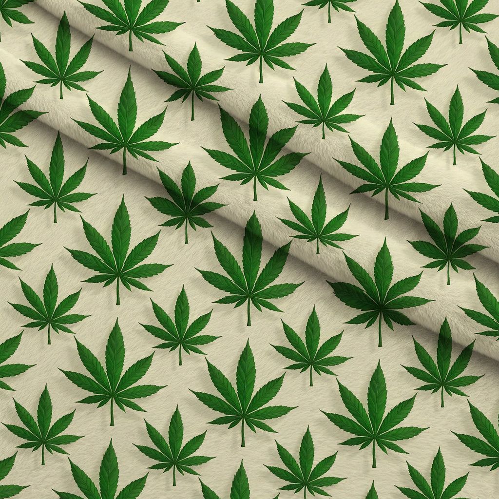 Herbal Haze Pattern 7 Fleece Fabric — fleece fabric folded close-up preview (mv-fleece-v1:lying)