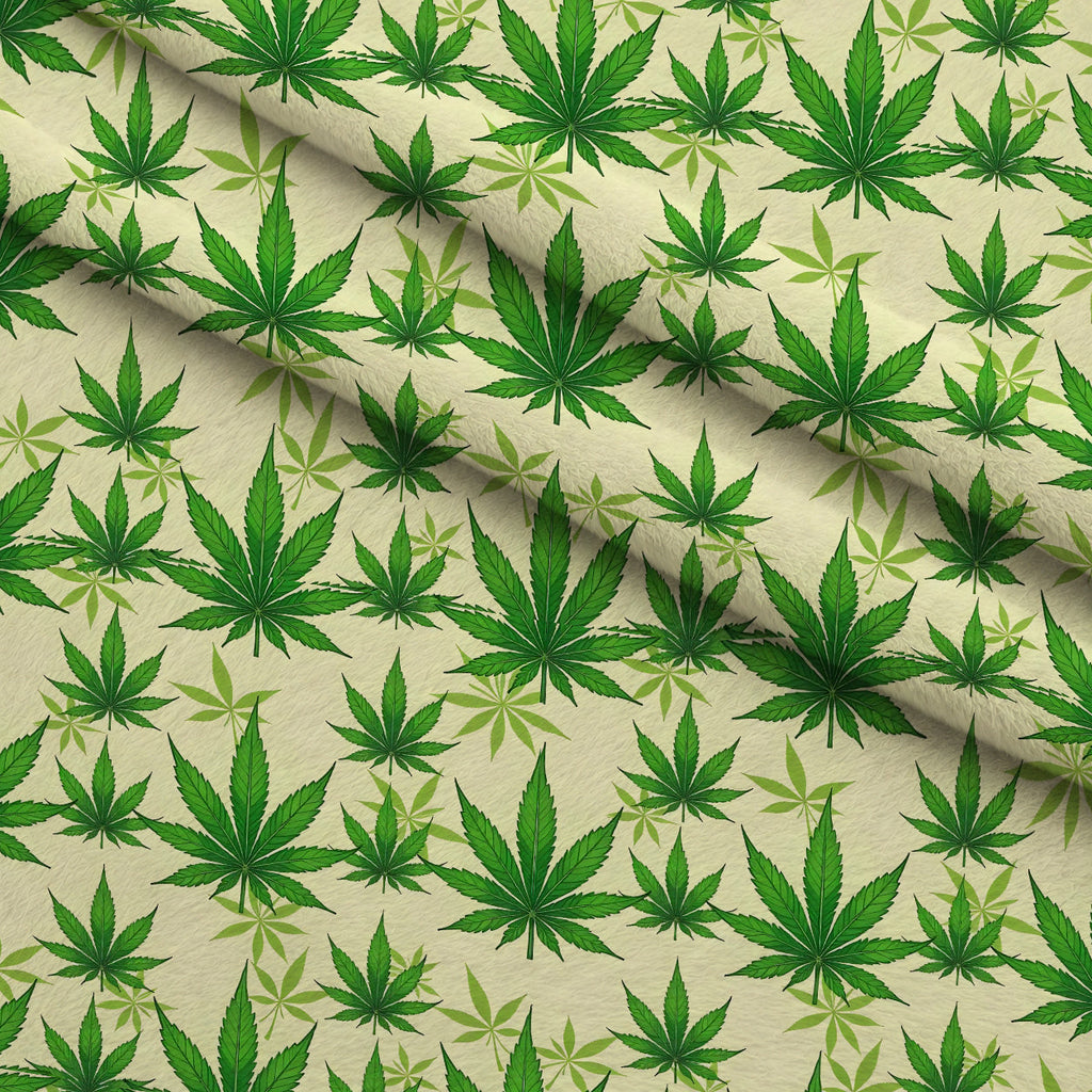 Herbal Haze Pattern 9 Fleece Fabric — fleece fabric folded close-up preview (mv-fleece-v1:lying)