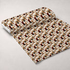 Herbarium Quilt Pattern 7 Fleece Fabric — fleece fabric unrolled bolt preview (mv-fleece-v1:bolt)