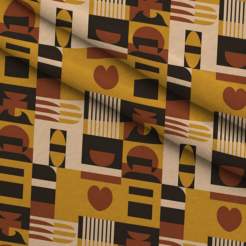 Heritage Portraits Pattern 20 Fleece Fabric — fleece fabric folded close-up preview (mv-fleece-v1:lying)
