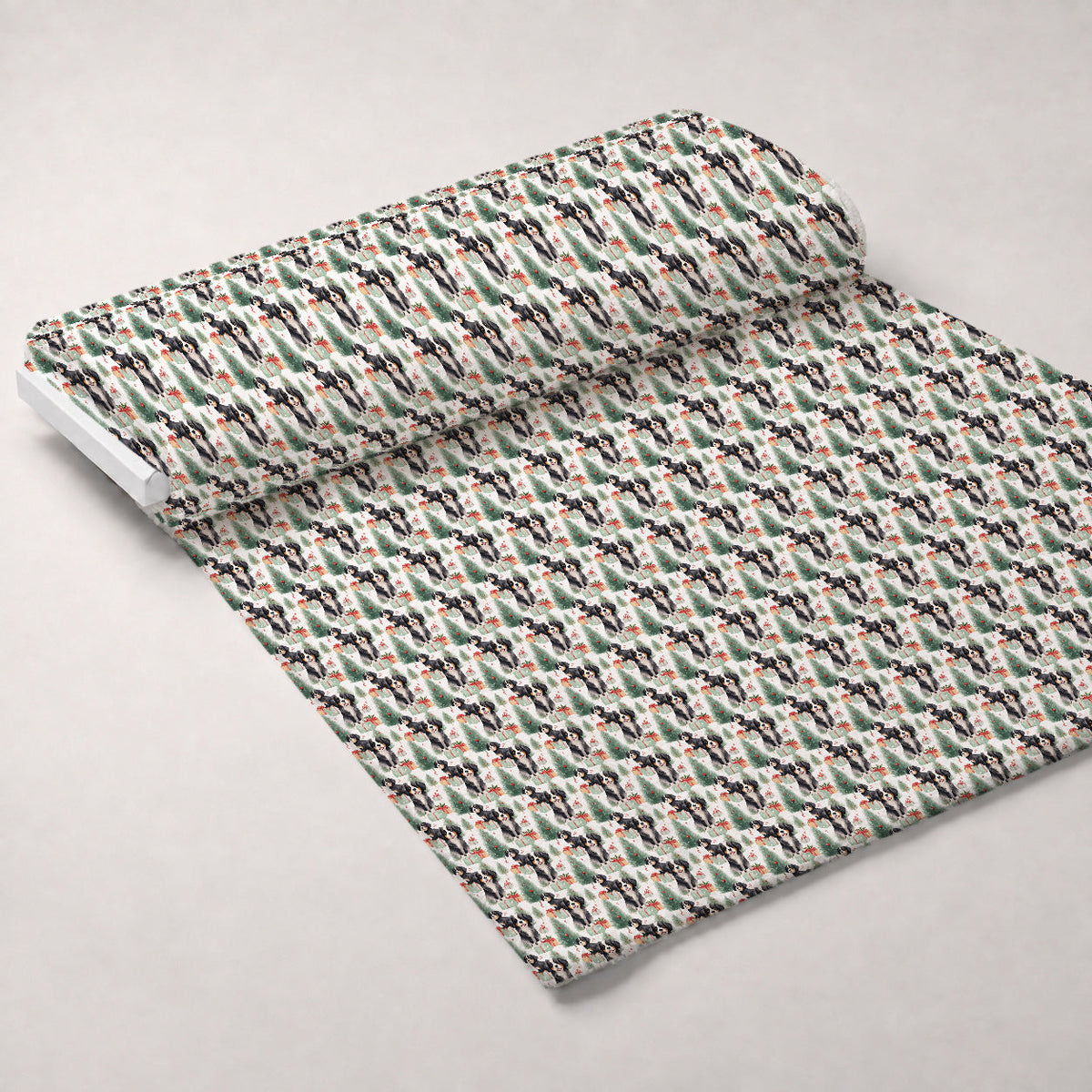 Holiday Pups Pattern 11 Fleece Fabric — fleece fabric unrolled bolt preview (mv-fleece-v1:bolt)