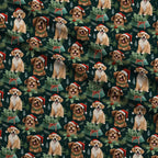 Holiday Pups Pattern 9 Fleece Fabric — fleece fabric folded close-up preview (mv-fleece-v1:lying)