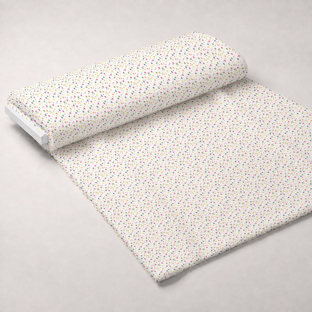 Holiday Sprinkles Pattern 1 Fleece Fabric — fleece fabric unrolled bolt preview (mv-fleece-v1:bolt)