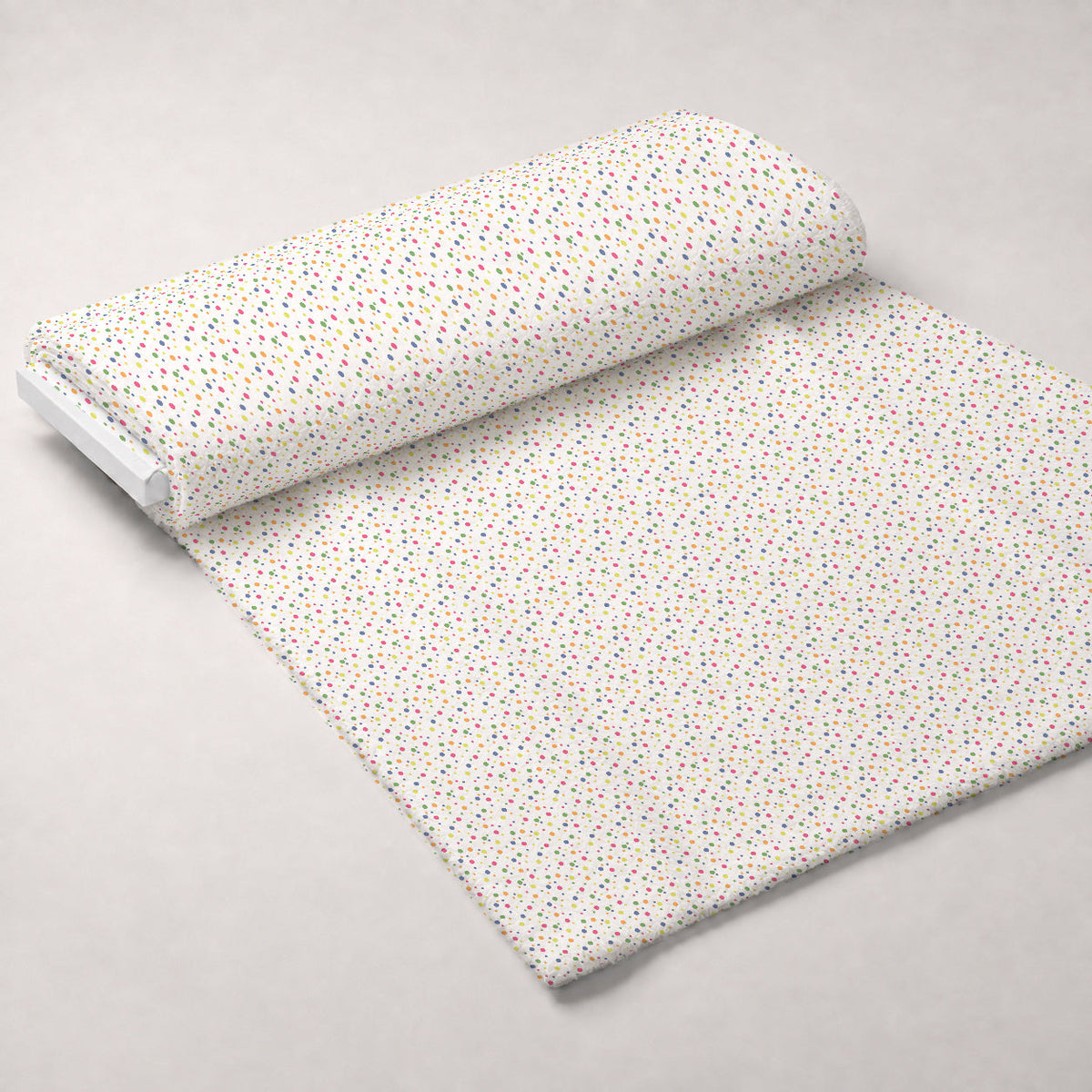 Holiday Sprinkles Pattern 1 Fleece Fabric — fleece fabric unrolled bolt preview (mv-fleece-v1:bolt)