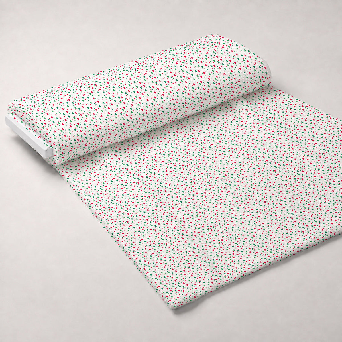 Holiday Sprinkles Pattern 12 Fleece Fabric — fleece fabric unrolled bolt preview (mv-fleece-v1:bolt)