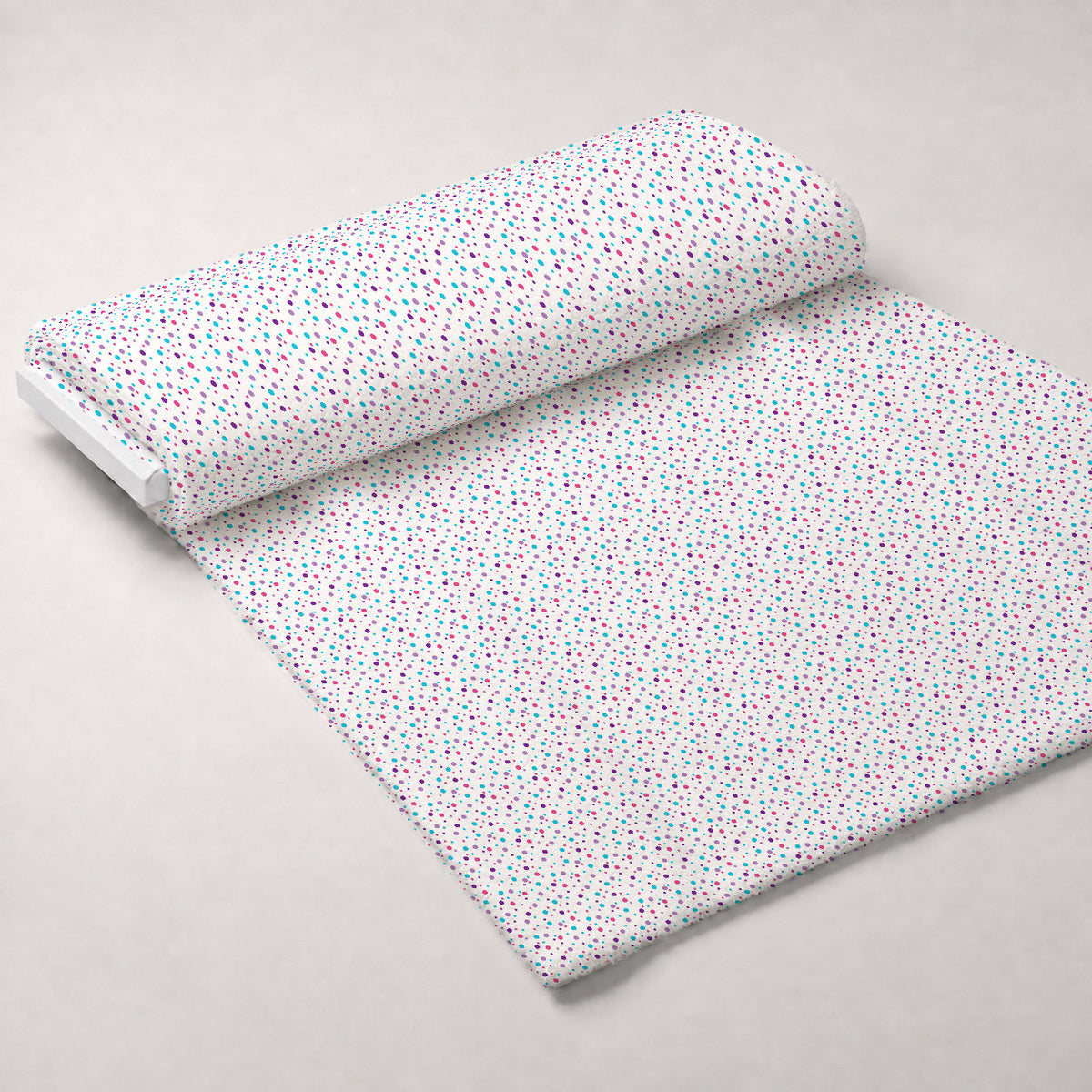 Holiday Sprinkles Pattern 14 Fleece Fabric — fleece fabric unrolled bolt preview (mv-fleece-v1:bolt)