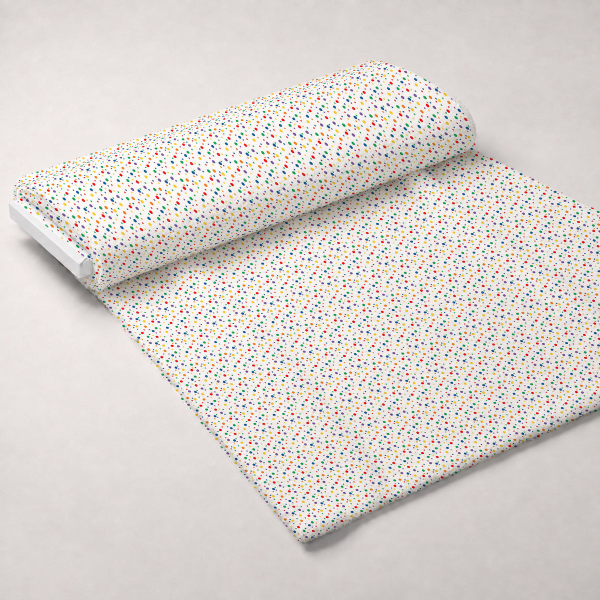 Holiday Sprinkles Pattern 3 Fleece Fabric — fleece fabric unrolled bolt preview (mv-fleece-v1:bolt)