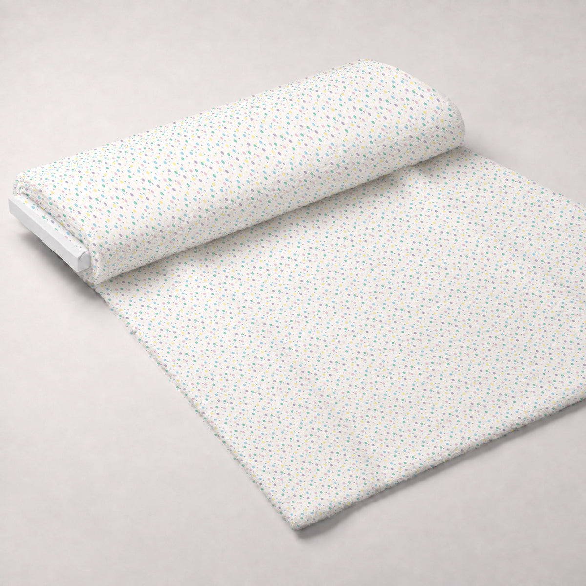Holiday Sprinkles Pattern 5 Fleece Fabric — fleece fabric unrolled bolt preview (mv-fleece-v1:bolt)