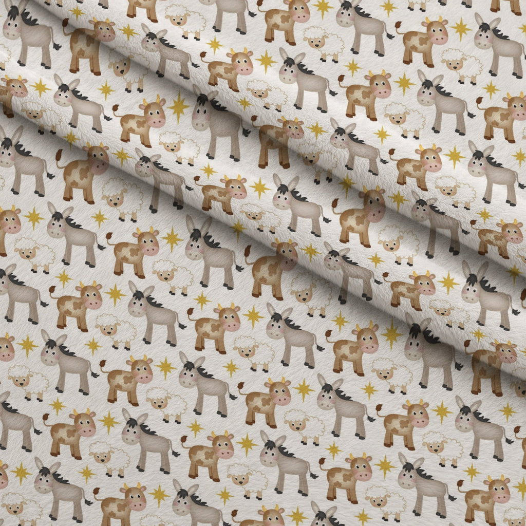 Holy Night Pattern 2 Fleece Fabric — fleece fabric folded close-up preview (mv-fleece-v1:lying)
