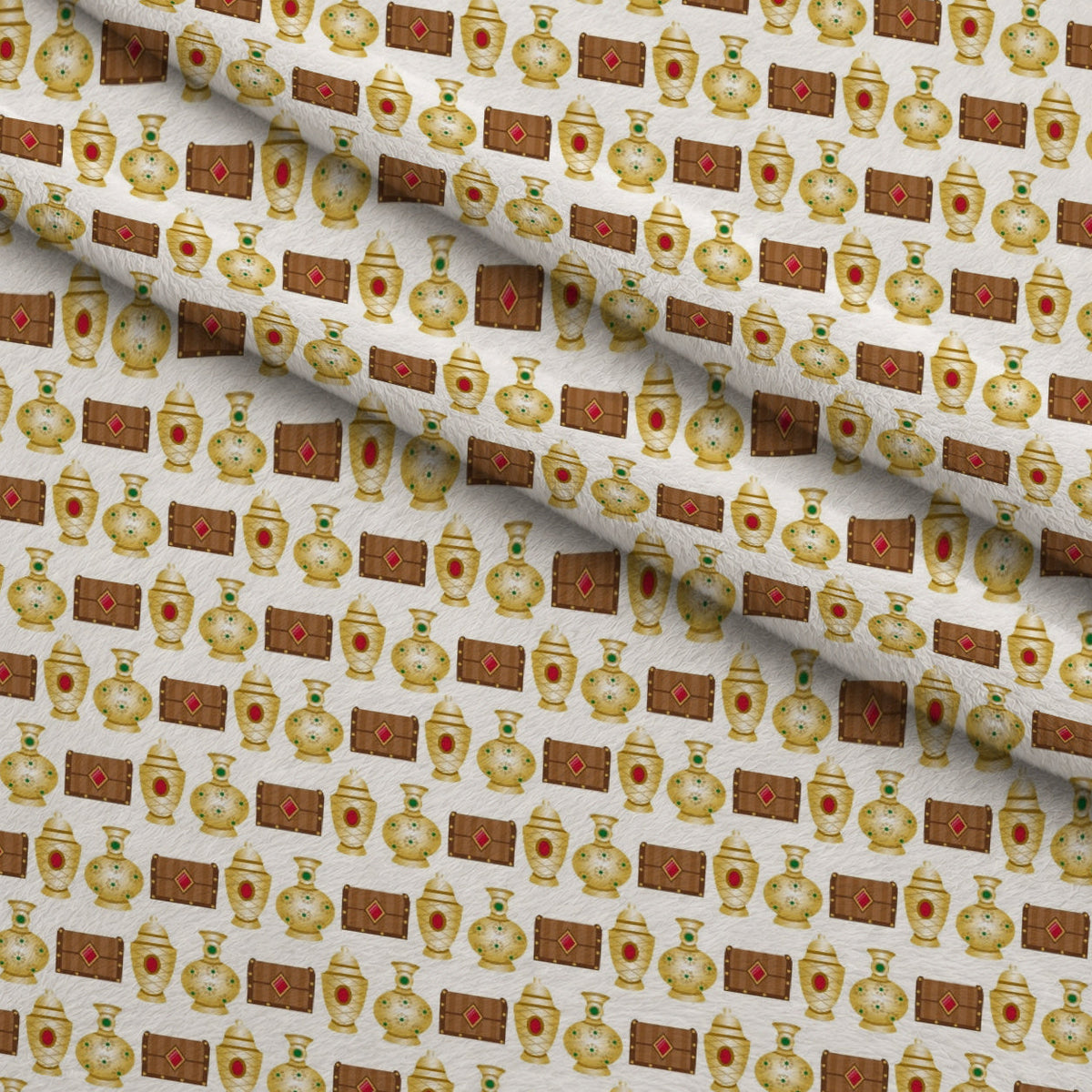 Holy Night Pattern 4 Fleece Fabric — fleece fabric folded close-up preview (mv-fleece-v1:lying)