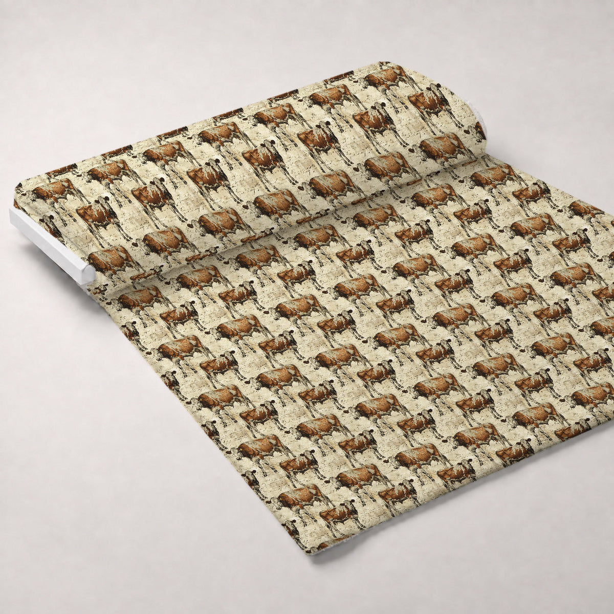 Homestead Ledger Pattern 33 Fleece Fabric — fleece fabric unrolled bolt preview (mv-fleece-v1:bolt)