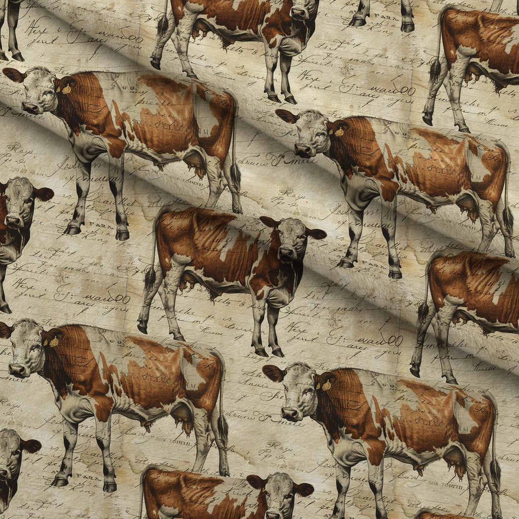Homestead Ledger Pattern 33 Fleece Fabric — fleece fabric folded close-up preview (mv-fleece-v1:lying)