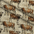 Homestead Ledger Pattern 33 Fleece Fabric — fleece fabric folded close-up preview (mv-fleece-v1:lying)