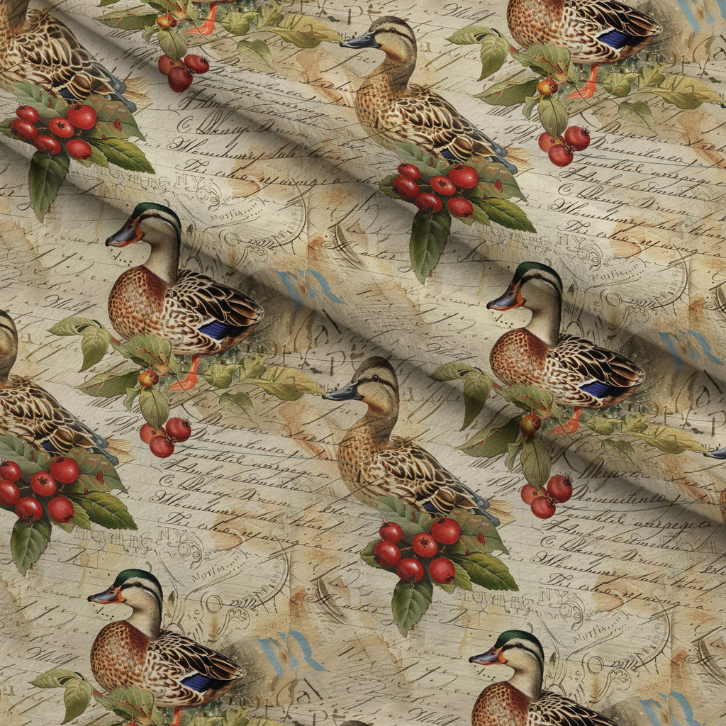 Homestead Ledger Pattern 44 Fleece Fabric — fleece fabric folded close-up preview (mv-fleece-v1:lying)
