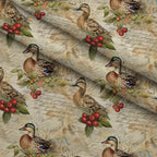 Homestead Ledger Pattern 44 Fleece Fabric — fleece fabric folded close-up preview (mv-fleece-v1:lying)
