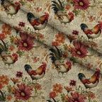 Homestead Ledger Pattern 52 Fleece Fabric — fleece fabric folded close-up preview (mv-fleece-v1:lying)